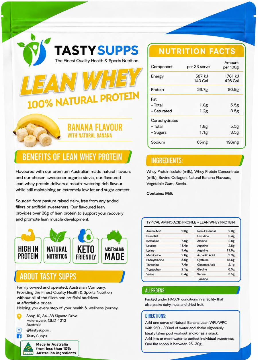 100% Lean Whey Protein Banana