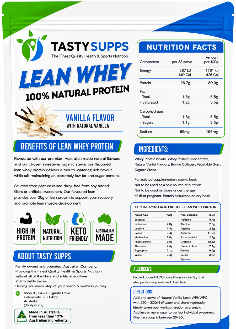 100% Lean Whey Protein Vanilla